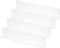 PATIKIL 4 Pack Shelf Dividers for Closet Organization, 13.8x1.6x2.4 Acrylic Closets Separator Kitchen Cabinet Shelves Under Bed Blocker for Bedroom Kitchen Office, Clear
