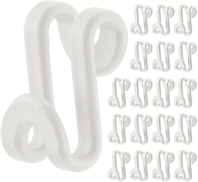 60 Pack S Shape Clothes Hanger Connector Hooks Extender Clips Mini Space Saver Clothes Hanger Extender Connector Space Saving Cascading Organizer Connection Hook White