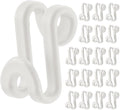 60 Pack S Shape Clothes Hanger Connector Hooks Extender Clips Mini Space Saver Clothes Hanger Extender Connector Space Saving Cascading Organizer Connection Hook White