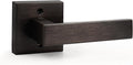 Probrico Heavy Duty Square Single Dummy Door Lever Oil Rubbed Bronze Decorative Non-Turning Half-Dummy Door Handles for Closet or French Doors(Exposed Screws,1 Pack)