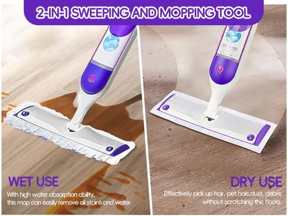 32 Count Disposable Power mop Refills for Swiffer Power Mop Multi-Surface and PowerMop Wood , Unscented Powermop Clean Replacement Mopping Pad