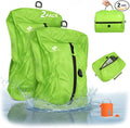 Zurligi Vacuum Compression Bags with Pump for Travel – IPX8 Waterproof Vacuum Packing Cubes, Reusable Carry-On Bags for Clothes, Suitcase & Backpack(2-Pack, Green)
