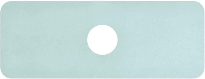Kitchen Sink Splash Guard 1 PC 14.7 Inch Sink Faucet Mat Splash Guard for Bathroom Countertop Water Absorbent Foldable Cuttable Soft Washable Blue