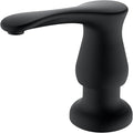 GAGALIFE Sink Soap Dispenser Matte Black, Built in Soap Dispenser with 17 OZ Bottle, Lotion Dispenser for Kitchen Sink, Refill from The Top