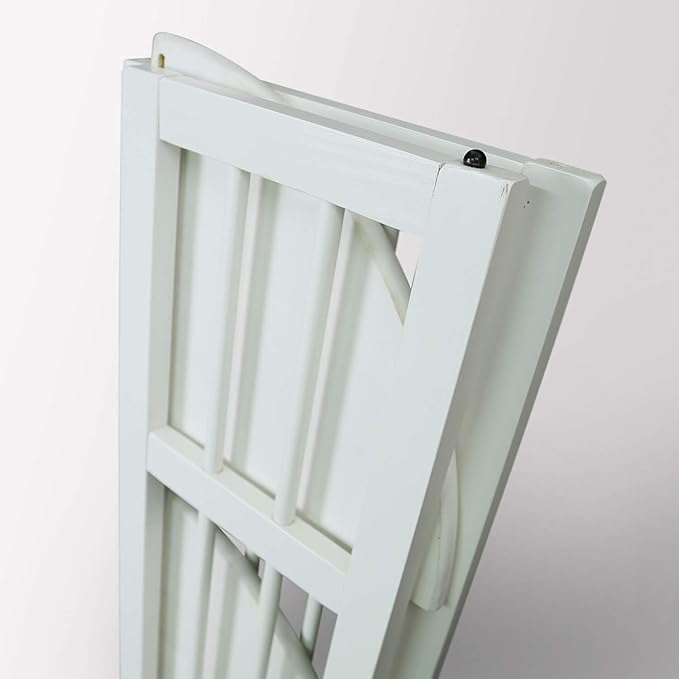 Casual Home 4-Shelves Corner Folding Bookcase, White