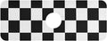 Kitchen Sink Splash Guard 1 PC 14.7 Inch Sink Faucet Mat Splash Guard for Bathroom Countertop Water Absorbent Foldable Cuttable Soft Washable Checkered Black and White