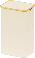 SUOCO Laundry Hamper with Lid, 29 Gal (110L) Clothes Basket with Bamboo Handles, Large Foldable Laundry Hamper for Bedroom, Bathroom, Dorm, Laundry Room - Beige