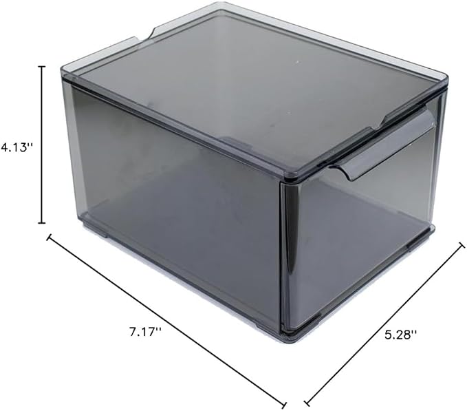 IDEËN Multi-Purpose Acrylic Box - Organize with Style (Black)