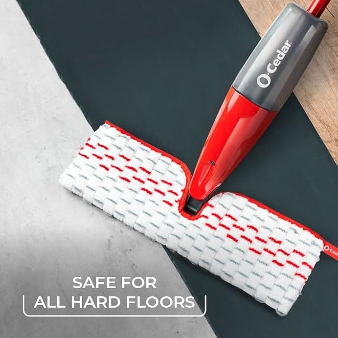 O-Cedar Genuine ProMist MAX Spray Mop Head Replacement | Machine Washable | Reusable | Microfiber Refill | Removes 99% of Bacteria