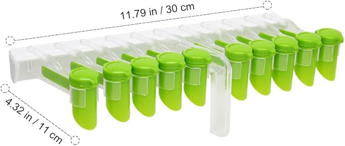 Mobestech Wall-mounted Spice Rack and Seasoning Organizer, Nail-free Household Seasoning Storage Rack with Rotatable Clip, Kitchen Pantry Organizer for Convenient Spice Supply