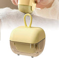 Mini Lint Roller, Portable Reusable Lint Rollers, Reusable Lint Roller for Clothes, Lint Rollers for Pet Hair, Washable Lint Roller for Clothing Pet Hair Lint Travel Home Use (Yellow)