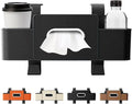 3-in-1 Car Backseat Organizer – Keep Your Ride Clean & Organized! Tissue Box, Trash Bin & Hooks,Multifunctional Back Seat Car Organizer for Hold Phones, Snacks, Drinks, and Handbags (Black)