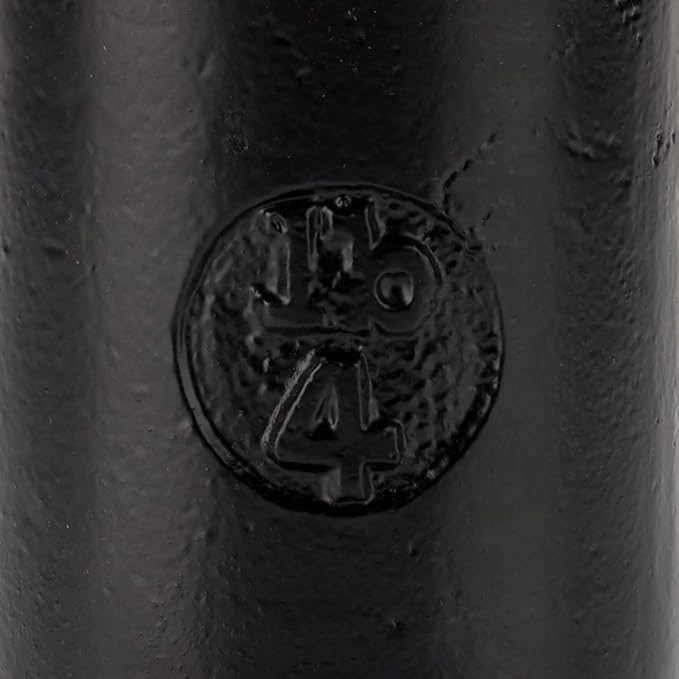 CRAFTSMAN ROAD Cast Iron Door Stop – Decorative, Weighted Heavy Door Weight – 4lb Antique Free Standing – 6” x 3” Non Slip Cast Iron Door Stopper with Handle (Black)