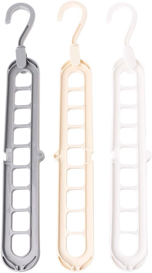 Space Saving Clothes Hanger with Hook Cabinet 360 Rotation