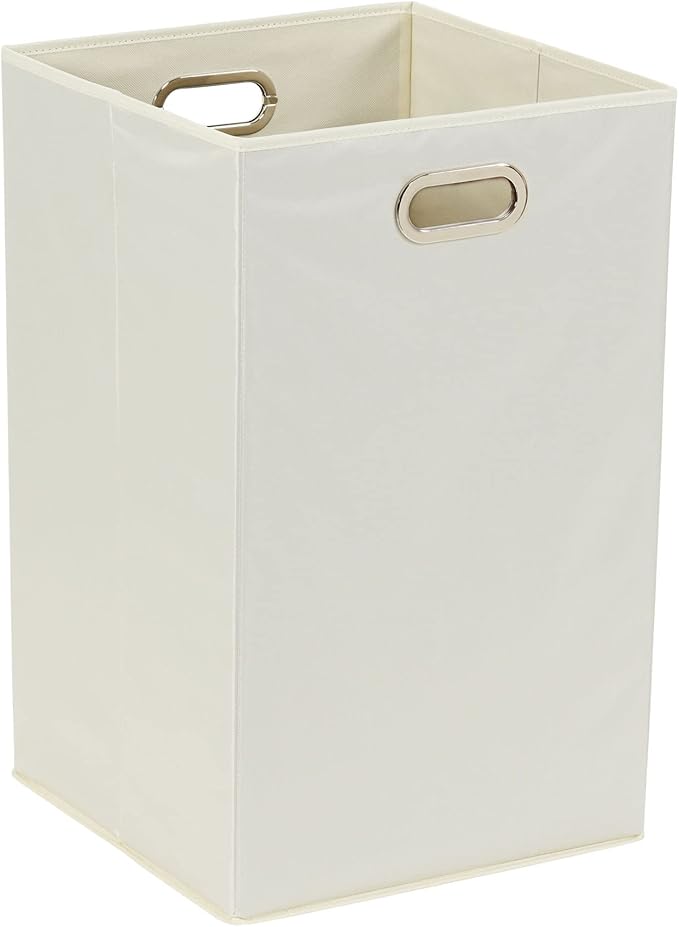 Household Essentials Folding Laundry Hamper, Natural