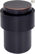KHTUMEWARE 4 Pack 2-1/2 in Floor Door Stopper,Oil Rubbed Bronze Door Stop,Wall Protector Commercial Door Bumper Wedge Decorative Cylindrical Install Door stoppers on The Floor