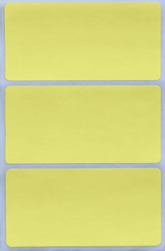 4" x 2" Blank Stickers to Write On Name Tags Color-Coding Labels for Moving, and Storage Boxes, 324 Labels (Pastel Yellow) by Royal Green