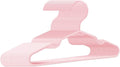 Baby Hangers for Closet 60 Pack Pink Plastic Kids Children's Clothes Hangers Non-Slip (Pink, 60)