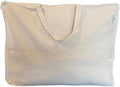 Blanket and Comforter Storage Bag with Handles for Comforters, Blankets, Linens and Garments | Underbed Breathable Closet Organizer Bag (X-Large (24"x15"x12"), Off-White)