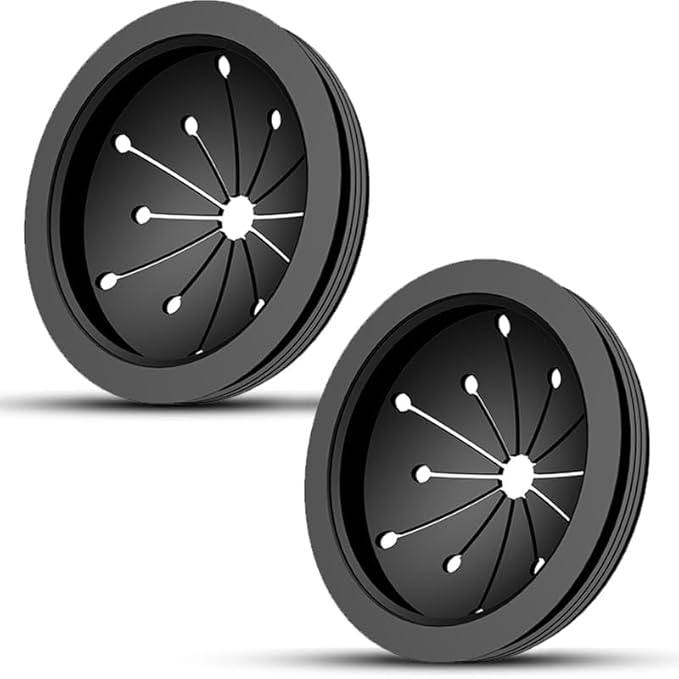 RQYEKDO Garbage Disposal Splash Guard,2 Pack 3 1/8 Inch Sink Baffle Disposer Drain Splash Guard Collar EPDM Rubber Upgraded Replacement Quiet Cover for Waste King, Whirlaway and GE Models