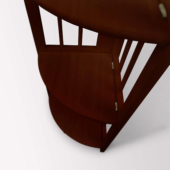 Casual Home Mission 4-Shelf Corner Folding Bookcase, Truffle Brown