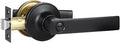 Privacy Door Handles, 1 Pack Matte Black Door Lever, Bed and Bath Door Locksets Heavy Duty Keyless Interior Handles, Reversible for Left Right Handed Doors
