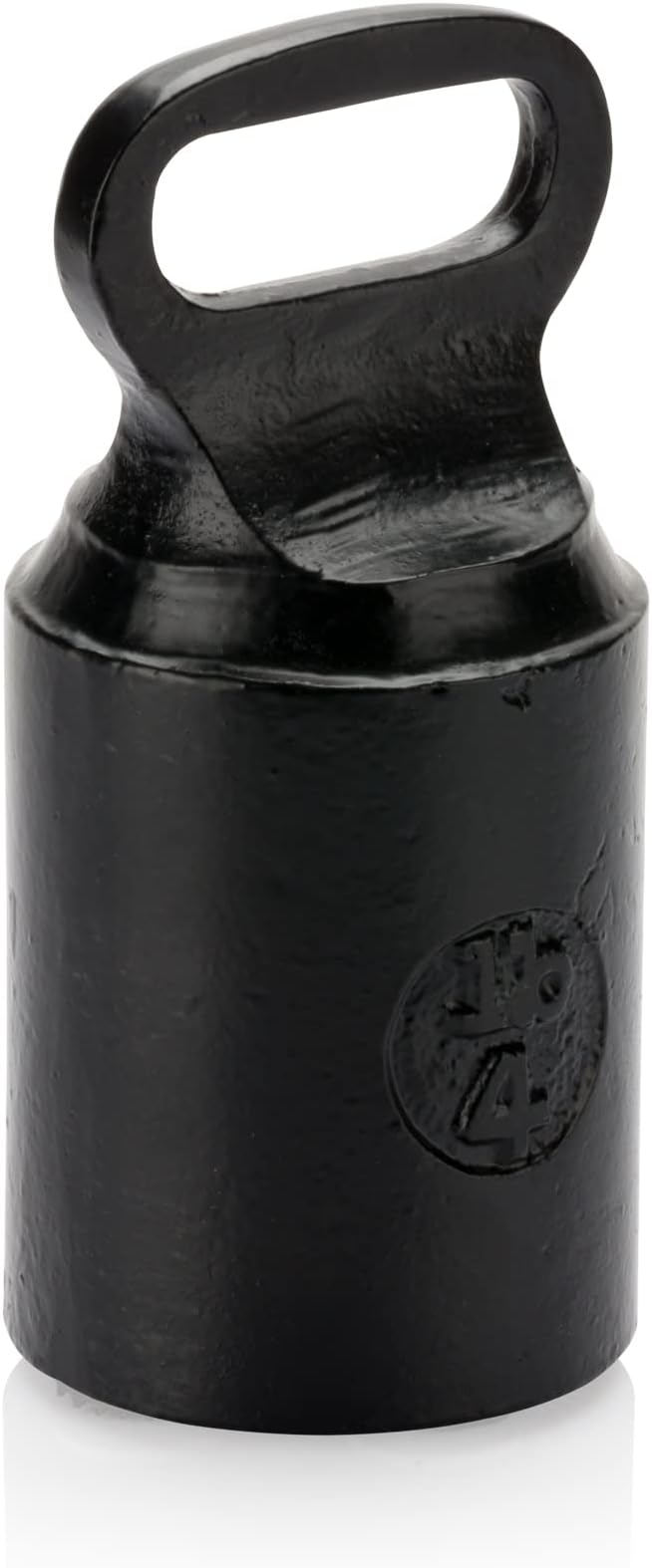 CRAFTSMAN ROAD Cast Iron Door Stop – Decorative, Weighted Heavy Door Weight – 4lb Antique Free Standing – 6” x 3” Non Slip Cast Iron Door Stopper with Handle (Black)