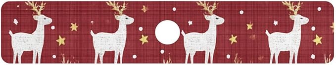 Kitchen Sink Splash Guard 1 PC 30 Inch Sink Faucet Mat Splash Guard for Bathroom Countertop Water Absorbent Foldable Cuttable Soft Washable Red Christmas Reindeer Star Dots