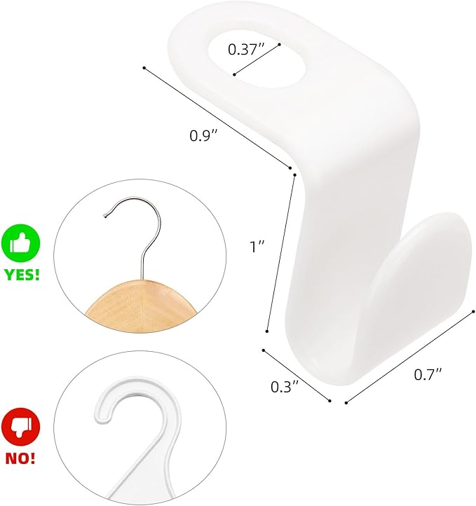 140 PCS Space Saving Hangers Connector Hooks, Heavy Clothes Hooks for Closet Organizers and Storage