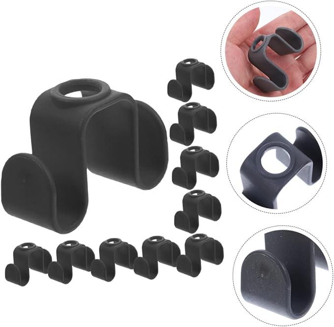 Mikinona 10pcs Space Saving Hanger Connector Hooks for Closet Strong Load-bearing