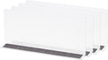 MECCANIXITY L Type Shelf Dividers, PVC Clear Closet Shelf Separator Organizer Clapboard for Cabinet Supermarket with Magnetic Strip 28 x 4 x 12cm Pack of 4