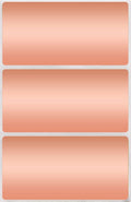 Royal Green Metallic Labels Stickers 4 inch x 2 inch Rectangle Label in Rose Gold (100mm x 50mm) 150 Pack
