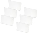 PATIKIL 6 Pack Shelf Dividers for Closet Organization, 7.9x1.57x4.7 Acrylic Closets Separator Kitchen Cabinet Shelves Under Bed Blocker for Bedroom Kitchen Office, Clear