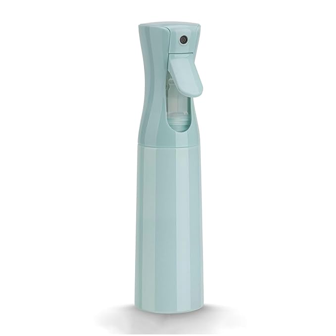 Spray Bottle for Hair (10.15OZ /300ML) Continuous Ultra Fine Mist Sprayer for Hair, Salons, Barber, Plants, Skin Care, 1 Plack Blue
