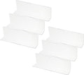 PATIKIL 6 Pack Shelf Dividers for Closet Organization, 7.9x1.18x2.4 Acrylic Closets Separator Kitchen Cabinet Shelves Under Bed Blocker for Bedroom Kitchen Office, Clear