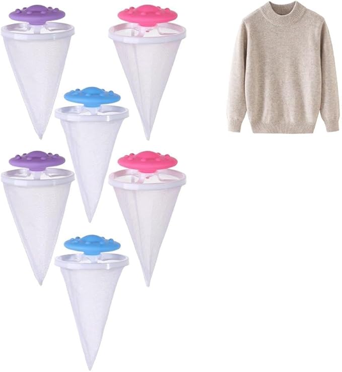 3Pcs Floating Hair Filtering Mesh Removal, 2026 New Floating Hair Catcher, Upgraded Washing Machine Lint Filter for Laundry, Reusable Pet Hair Remover for Home Use (6)