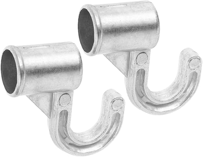 2pcs Heavy Duty Closet Rod Support Bracket Hooks for Wardrobe Organization Space Saving Hanger Connectors for Bathroom and Bedroom Easy Installation Design
