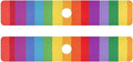 Kitchen Sink Splash Guard 2 PCS 30 Inch Sink Faucet Mat Splash Guard for Bathroom Countertop Water Absorbent Foldable Cuttable Soft Washable Vibrant Colorful Stripes