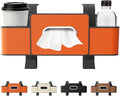 3-in-1 Car Backseat Organizer – Keep Your Ride Clean & Organized! Tissue Box, Trash Bin & Hooks,Multifunctional Back Seat Car Organizer for Hold Phones, Snacks, Drinks, and Handbags (Orange)