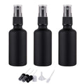 2oz Small Glass Essential Oils Spray Bottles, Fine Mist Frosted Black Spray Bottles (Set Of 3)