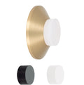 EVI Door Stoppers | Brass Door Handle Stopper - Adhesive and Screw Fastening - Protector Rubber - 1.77 x 0.66 Inch Door Stopper