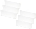 PATIKIL 6 Pack Shelf Dividers for Closet Organization, 15.7x1.57x4.7 Acrylic Closets Separator Kitchen Cabinet Shelves Under Bed Blocker for Bedroom Kitchen Office, Clear