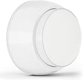 Door Stopper Wall Protector with Silicone Head, Aluminum Door Knob Wall Protector, Spring Shock Absorption Technology, 1.65" Door Stoppers for Wall, Adhesive Installation or with Screw, White