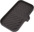 MicoYang Silicone Bathroom Soap Dishes with Drain Spout-Bathroom and Kitchen Sink Organizer,Sponge Holder,Dish Soap Tray,Perfect for Dispenser,Scrubber,Bottle,Cup on Sink or Counter-Coffee 9.6"×5.3"