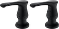 GAGALIFE Sink Soap Dispenser Matte Black, Built in Soap Dispenser with 17 OZ Bottle, Lotion Dispenser for Kitchen Sink, Refill from The Top (Pack of 2)