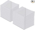 Microfiber Cleaning Cloth, 30 Pack - 200+ GSM Heavyweight Lint-Free Streak & Scratch-Free Cloths for Eyeglasses, Glasses, Screens, Camera Lens - 7x6 Inch Premium White, Bulk, Reusable