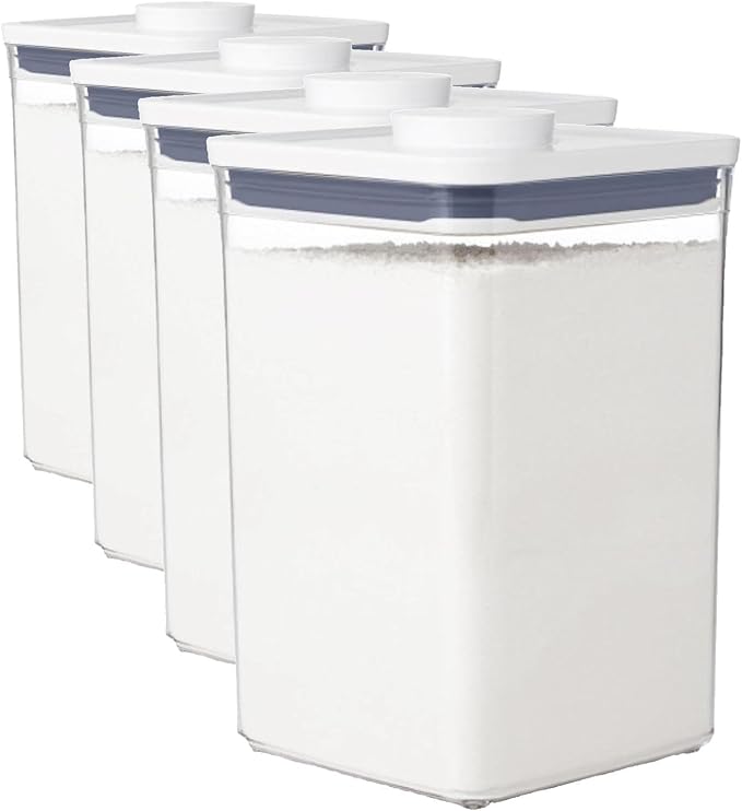 OXO Good Grips POP Container - 4.4 Qt/4.2 L,Airtight Food Storage Containers,(Pack of 4)