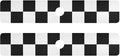 Kitchen Sink Splash Guard 2 PCS 30 Inch Sink Faucet Mat Splash Guard for Bathroom Countertop Water Absorbent Foldable Cuttable Soft Washable Checkered Black and White
