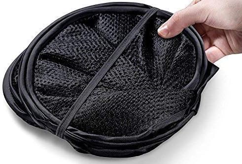 2 Packs Mesh Pop up Laundry Hamper (Black) with Portable Handles, Collapsible for Storage, Foldable Pop-Up Laundry Bags for Home, College Dorm or Travel