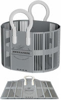 40L Collapsible Plastic Laundry Basket with Strong Handles – Sturdy Space-Saving Design for Daily Laundry Loads, Apartment & Home Use – Grey